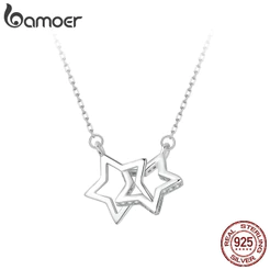 Colar De Fita Bamoer 925 Sterling Starlight Design Jóias Presentes Para Mulheres