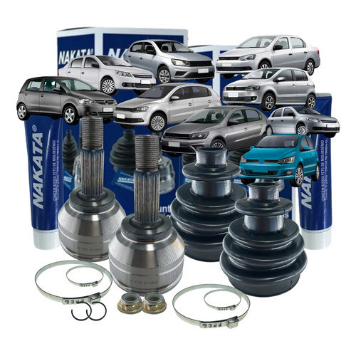 Par Junta Homocinética Original Nakata Gol Voyage Fox 1.0 MANUAL  2008 2009 2010 2011 2012  A 2019 - Spare Parts and Accessories for Vehicles