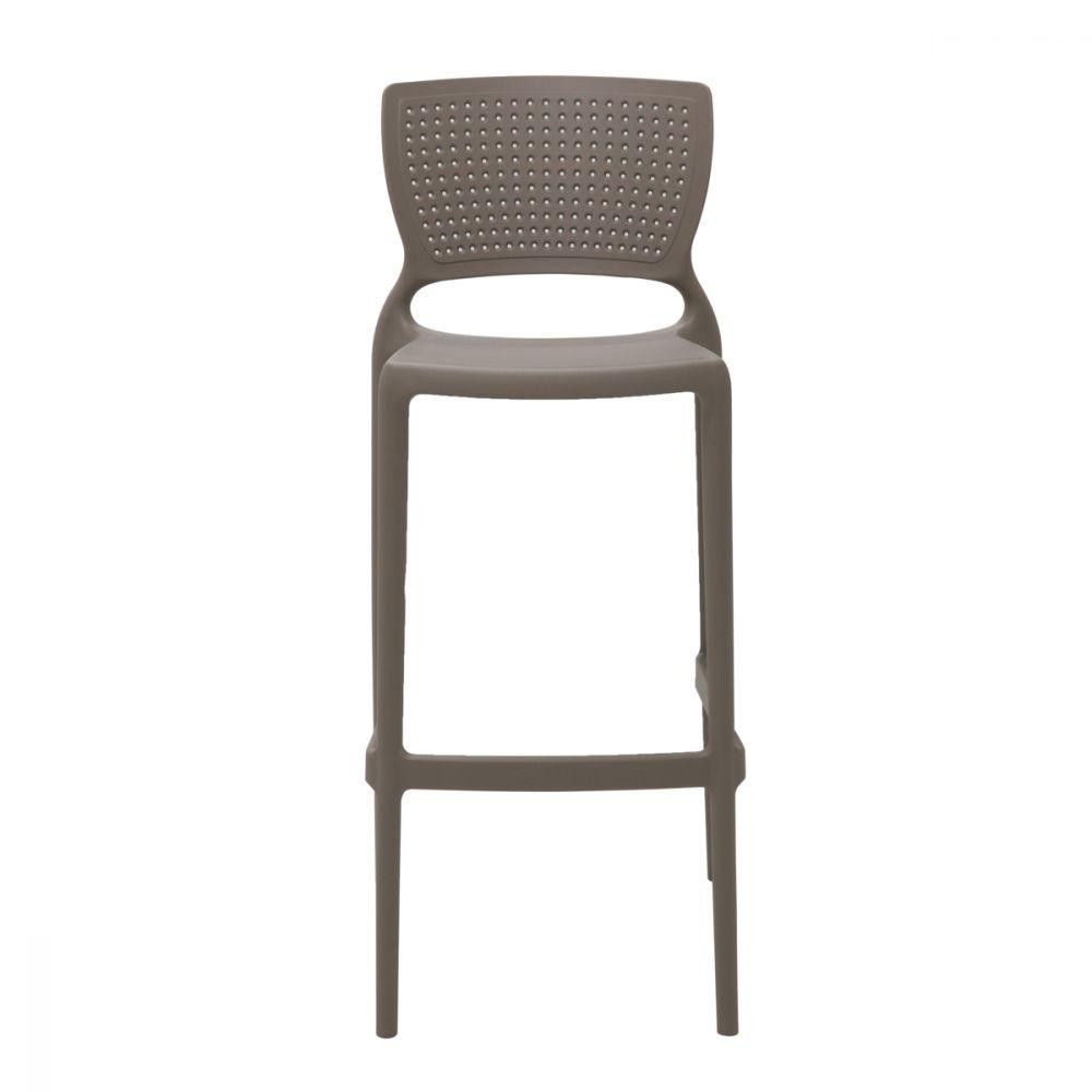 Banqueta Tramontina Bar Camurça Em Polipropileno e Fibra  em Oferta na Shopee