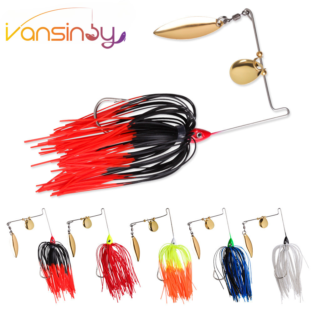 8.2g/10g Spinnerbait Fishing Lure Bass Buzzbait Truta Robalo Multicolor Salmão Metal Spinner Iscas Nadar Jigs