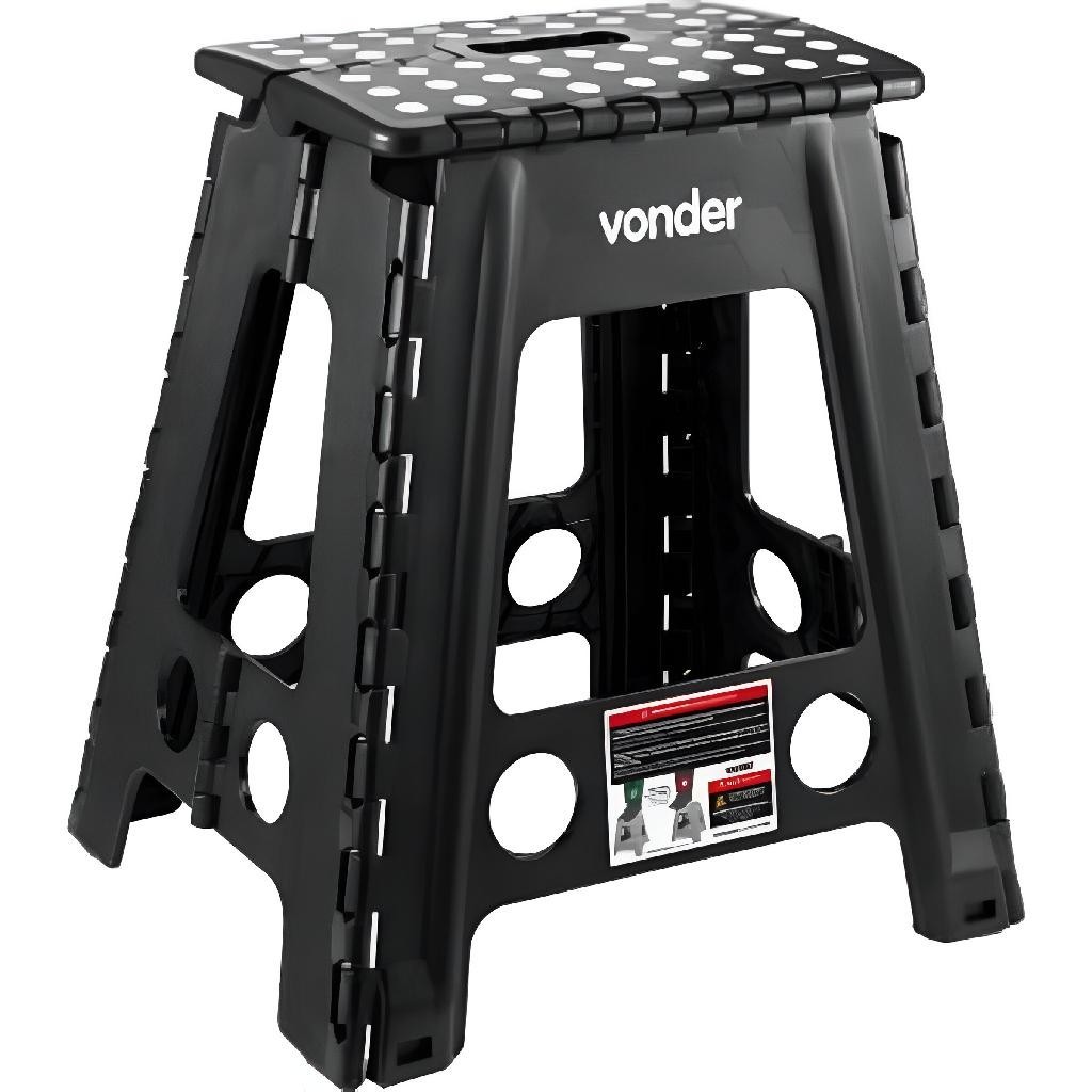 Banqueta Plástica Dobrável 45cm Vonder