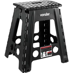 Banqueta Plástica Dobrável 45cm Vonder