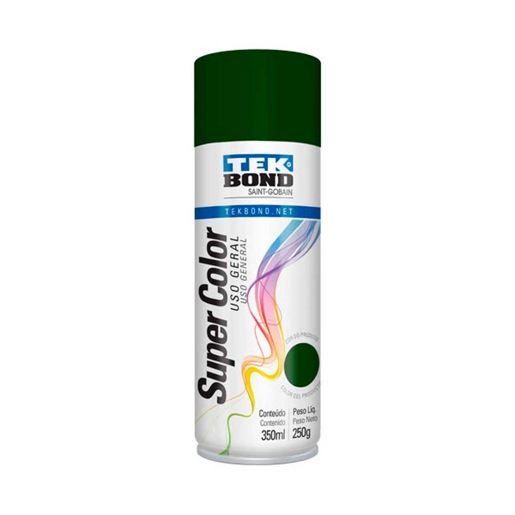 Tinta Spray Verde Escuro Brilhante 350ml (250gr) Tekbond – 23151006900 em Oferta na Shopee