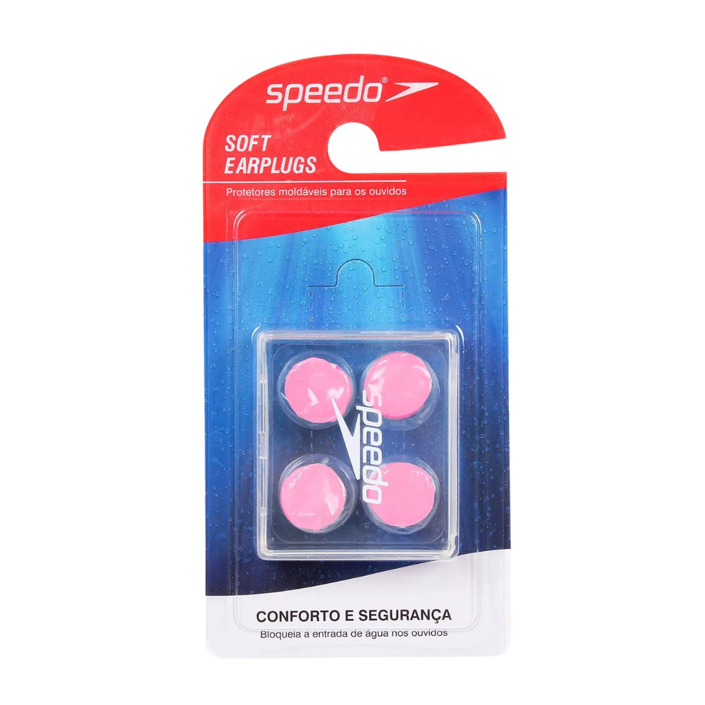 Protetor De Ouvido Natação Rosa - Speedo Soft Earplug