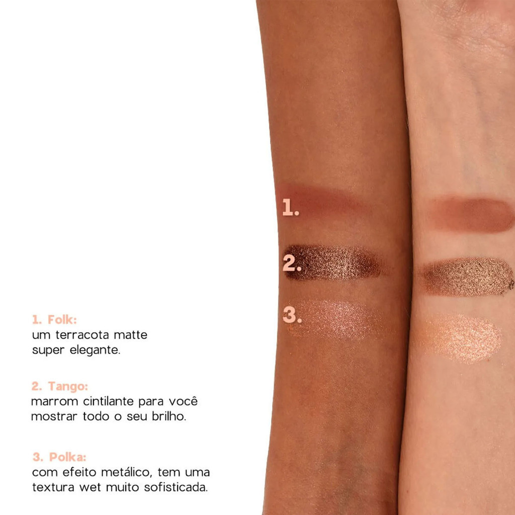 Detalhes do Trio de Sombras Oceane Pallete 4You