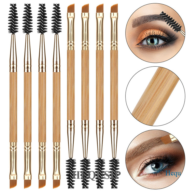 HEQU Eyelash Brush + Eyebrow Comb Beauty Cosmetic Pincéis Profissionais De Maquiagem Para Extensão De Sobrancelhas Ferramentas Cílios