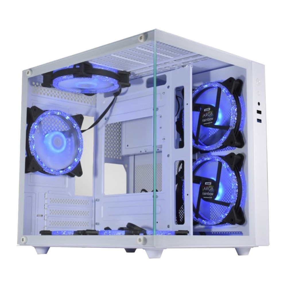 PC GAMER AMD RYZEN 5 5600GT 16GB 3200MHZ (RADEON VEGA 7), B450M, SSD 240GB, 500W 80 PLUS, GABINETE AQUARIO WHITE - Computers & Accessories