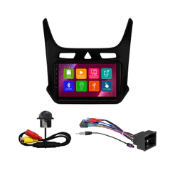 Kit Multimídia 9 Pol Cobalt 2012 2013 14 15 16 17 18 19 20 21 2022 2023 Android 2Gb Ram 32Gb Flash Quad-Core 2 Din Preto