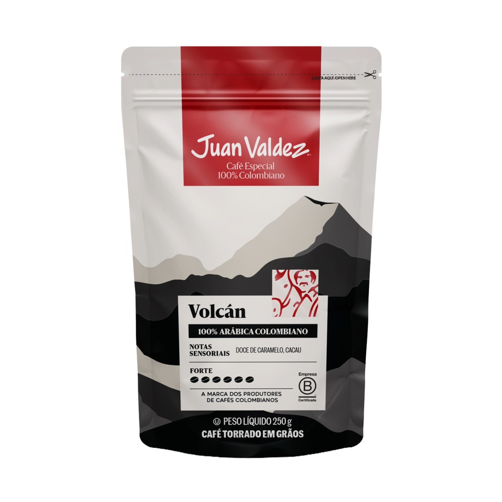 Café em grãos colombiano Juan Valdez Volcán Espresso 250 g