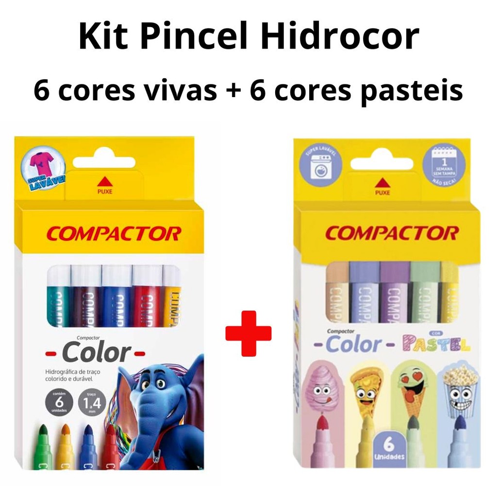 Canetinha Hidrocor Jumbo Compactor: Onde Comprar | BuscaProdutos