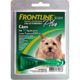 Frontline Plus para Cães de 1 a 10 Kg - 1 Pipeta - 0,67 mL em Oferta na Shopee