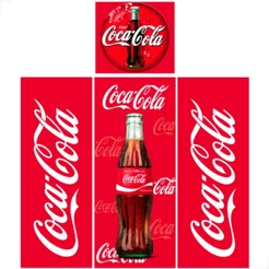 Adesivo Geladeira Personalizado Envelopamento Teto Coca Cola