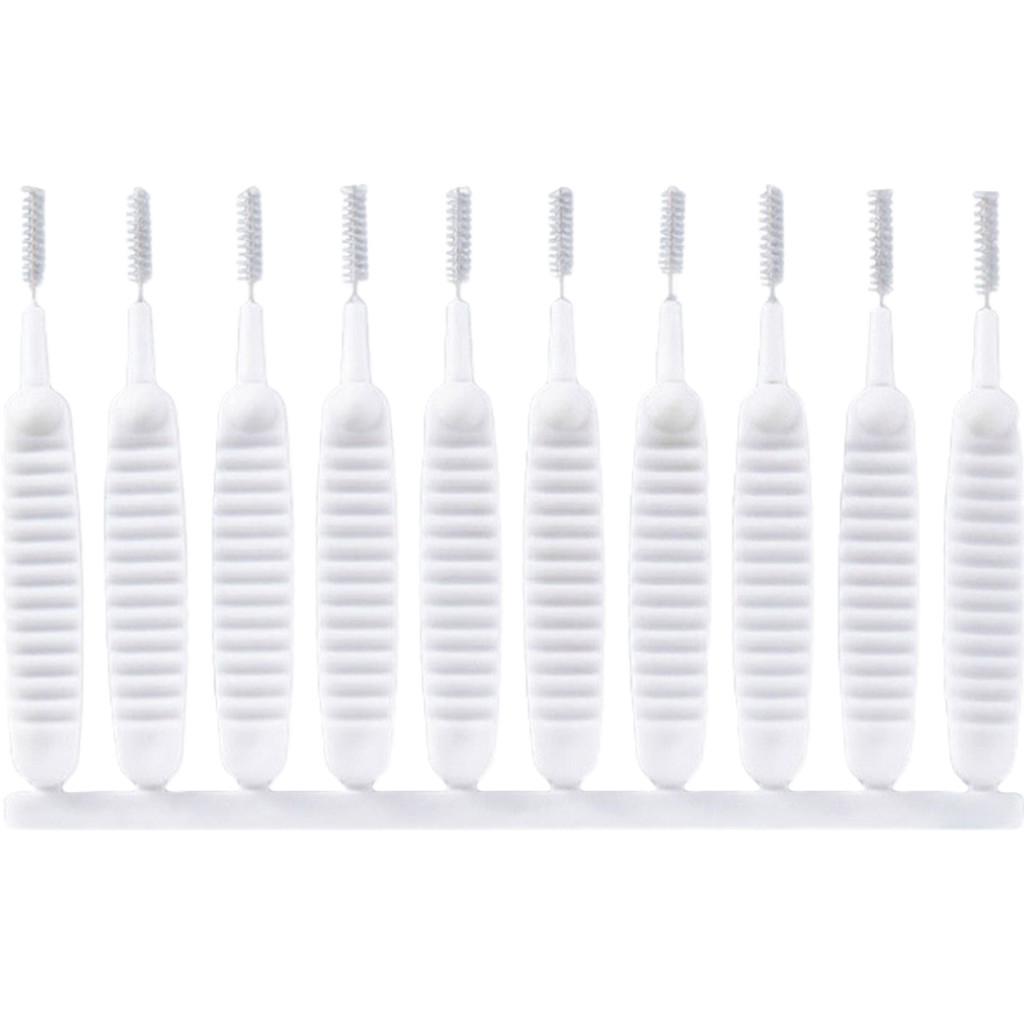 Mini Escovinha haste plástica para Limpeza Chuveiro Fogão Espiral Multifuncional Branco em Oferta na Shopee