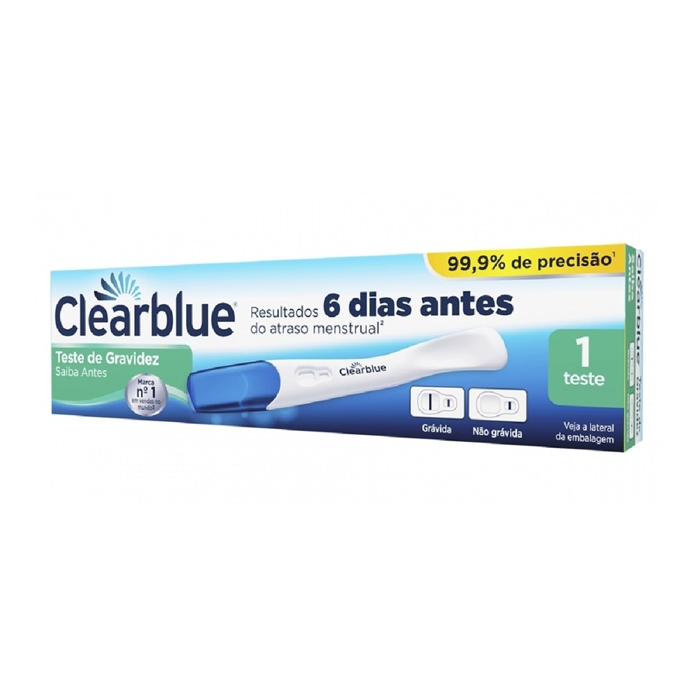 Teste de Gravidez Clearblue Saiba Antes 1 Unidade - Health
