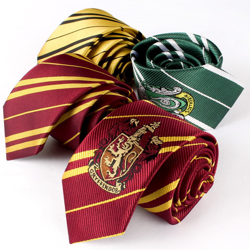 Harry Potter Tie Glenn Fendor Slaven Ravenclaw Hecci Patch Preppy Acessórios para crachá de listras