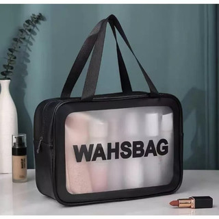 Necessaire Bolsa Wasbag Grande ~ Bolsa Necessaire Transparente ~ Necessaire Maquiagem ~ Bolsa de Maquiagem