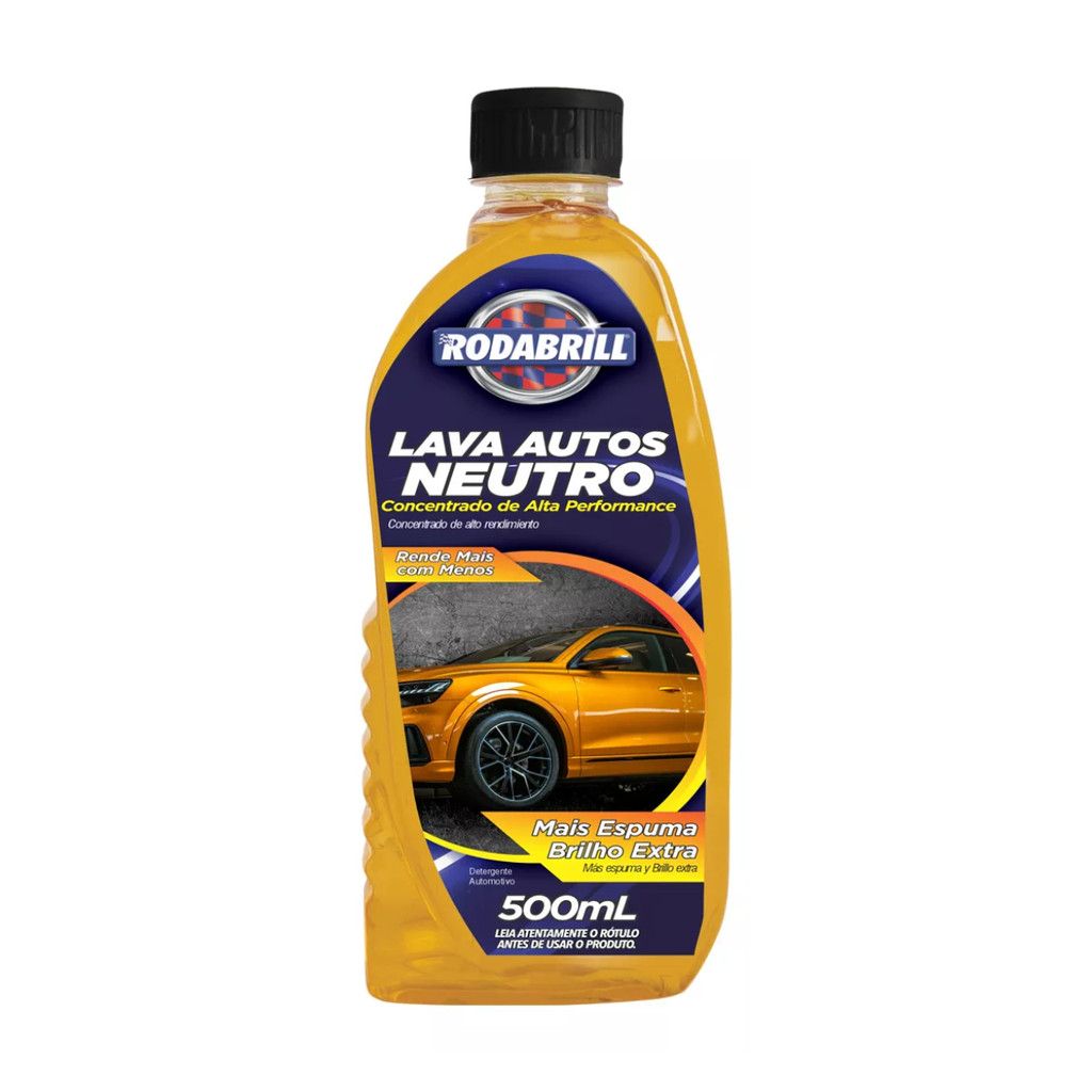 Lava Autos Shampoo Automotivo Concentrado Para Carro Moto 500ml Rodabrill