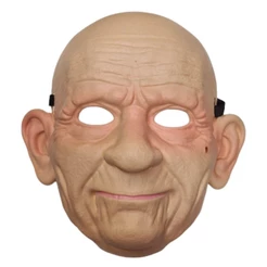 Máscara Realista de Velho Senhor de Idade Avançada de Luxo Premium Fantasia Cosplay Carnaval Halloween Dia Das Bruxas