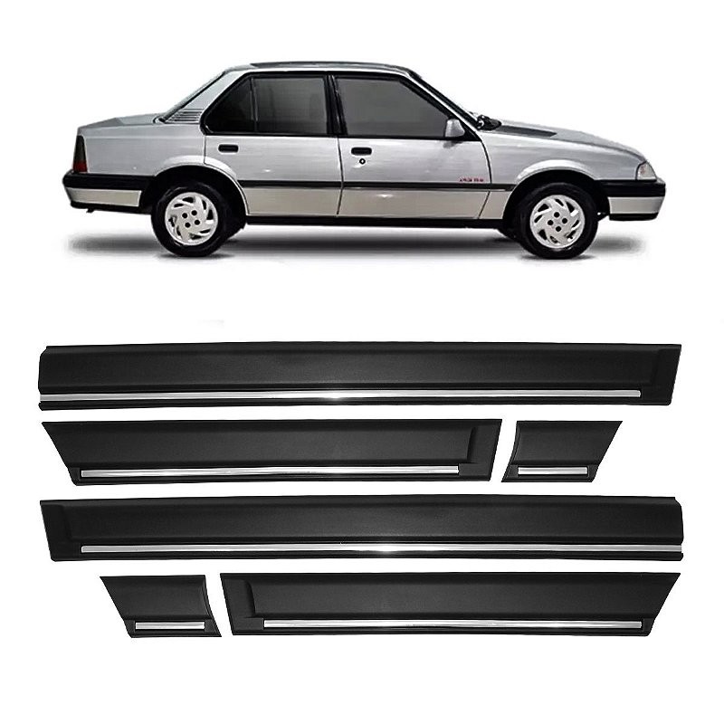 Kit Borrachão Friso Lateral GM Monza GLS 4P 1994 Tubarão