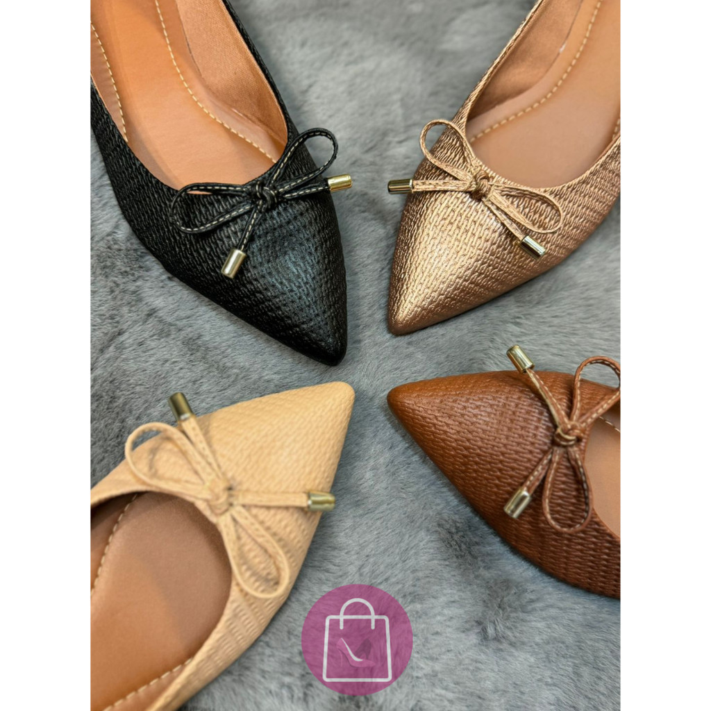Sapatilha Feminina Bico Fino Rasteira Atacado S058