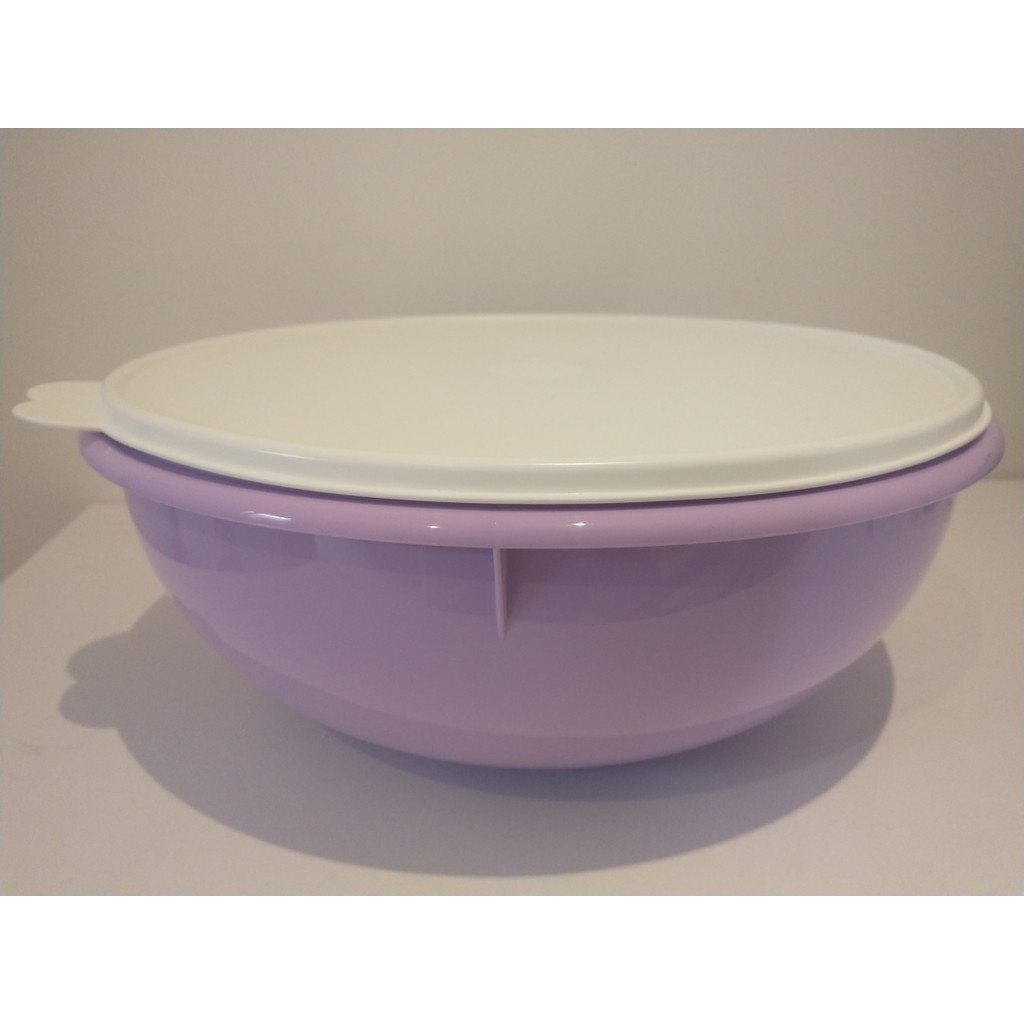 Saladeira Lilás Com Branco Tupperware