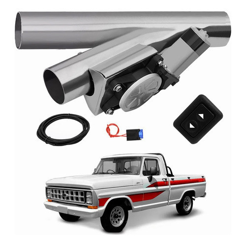 Difusor Escapamento Inox Esportivo Ford F1000 Botao