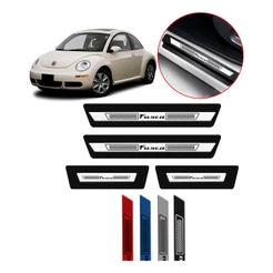 Soleira De Porta Cor Azul Reef Para Vw Novo Fusca