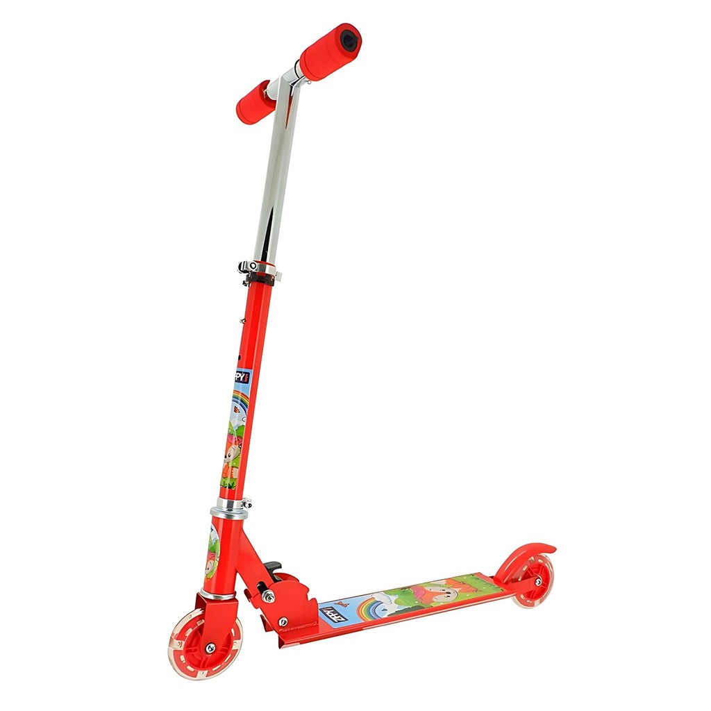 Patinete Raposinha Dobrável 2 Rodas Vermelho - Zippy Toys em Oferta na Shopee