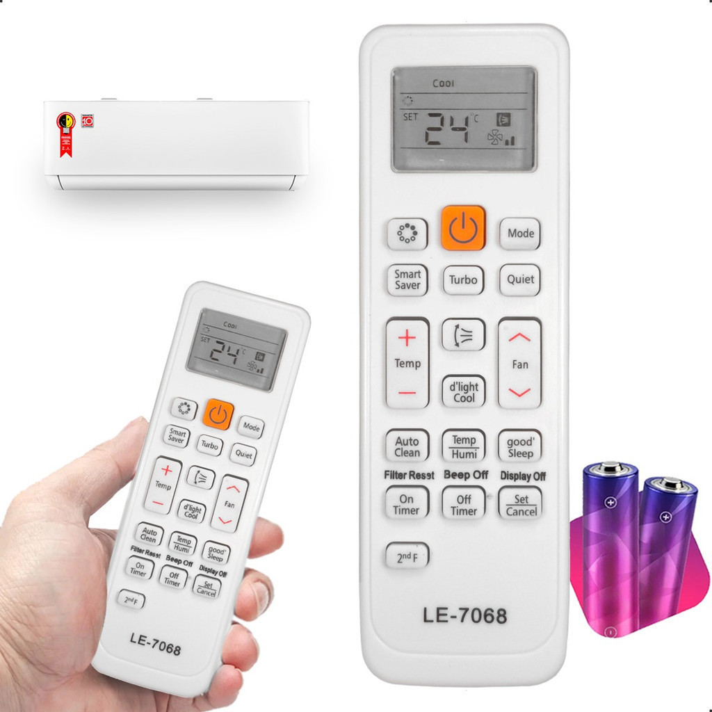 Controle Ar Condicionado Compatível Samsung Split Inverter AR24HPSUAWQ/AZ AR24HSSPASN/AZ AR24HVSPASN/AZ