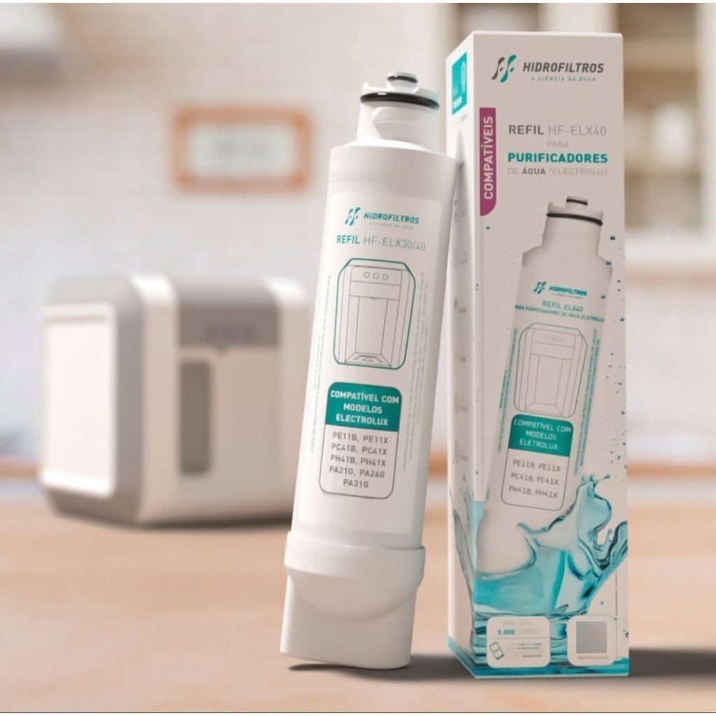 Refil Vela Filtro Purificador Compatível Electrolux PE11X, PE11B, PA21G, PA26G, PA31G, PC41B