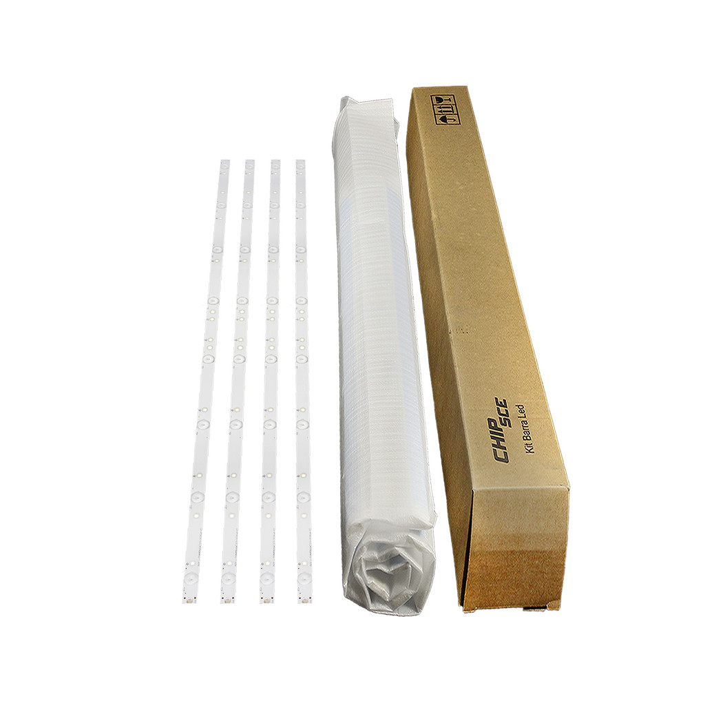 Kit Barra Led TV Compatível 43PFG5000, 43PFG5100, 43PFG5102, 43PUG6102 - Versão com 4 Barras, Confirme a sua antes da compra.