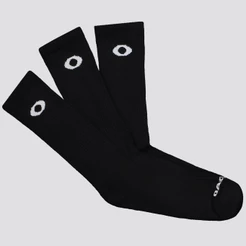 Kit Meia Oakley Essential Crew 3 Pares Preta
