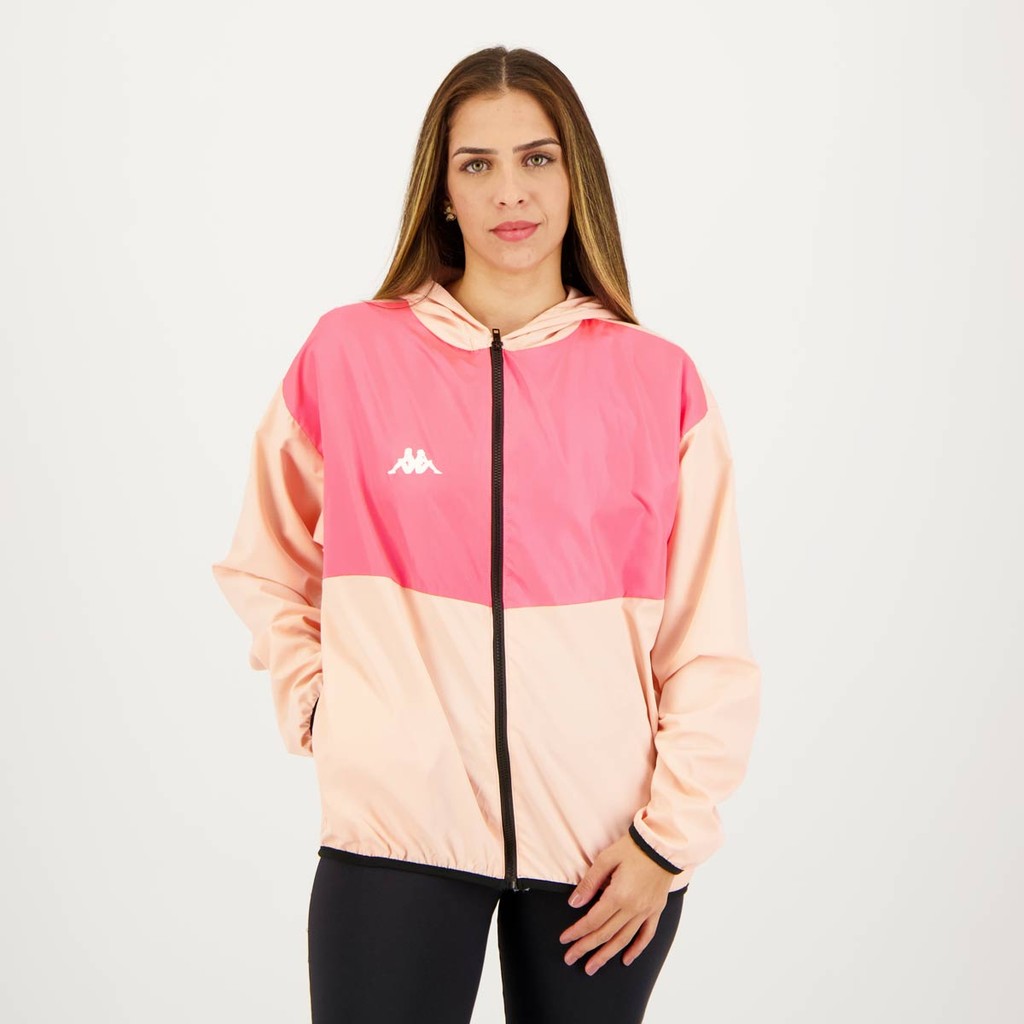 Jaqueta Kappa Quebra Vento Lory Feminina Rosa - Sports & Outdoors