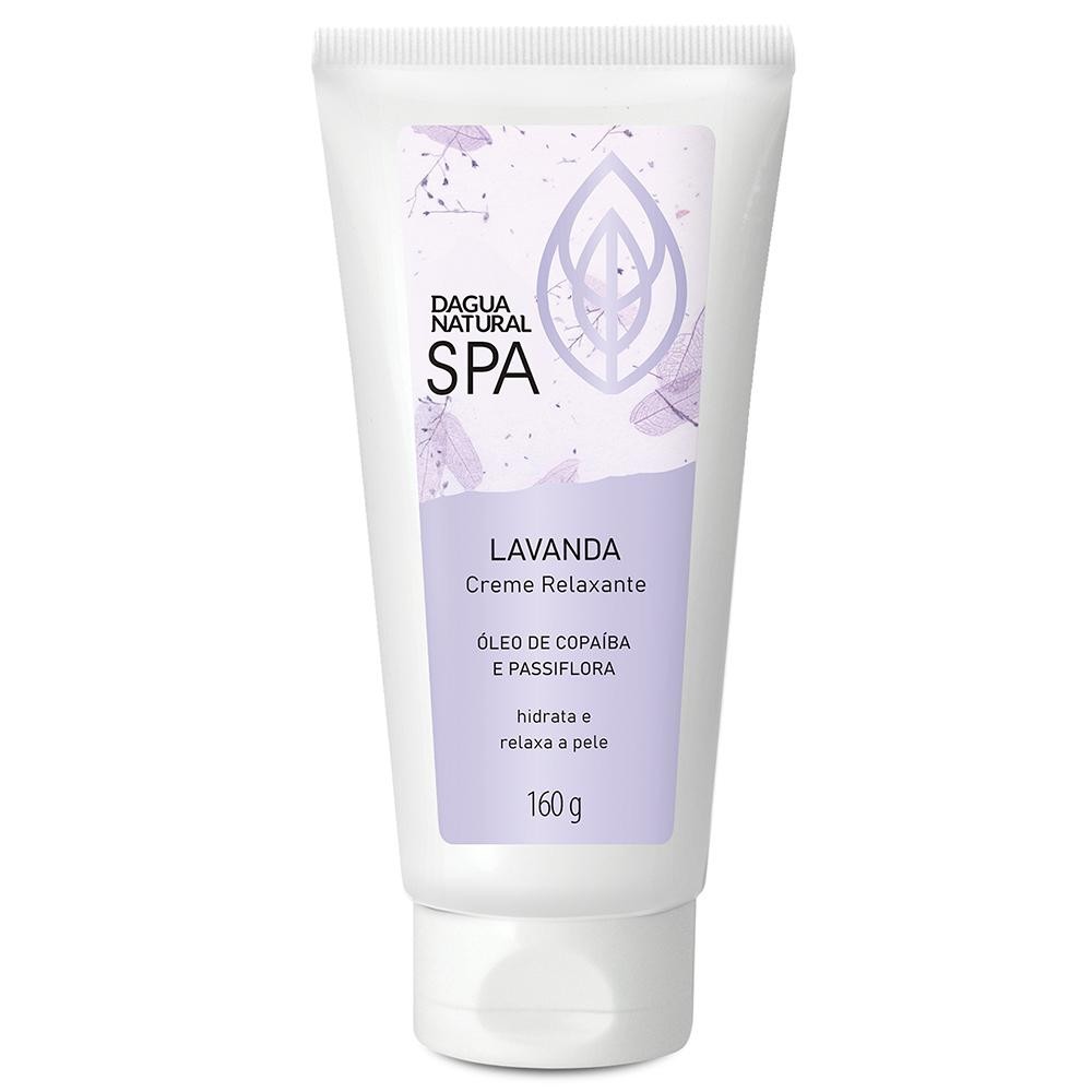 Creme Relaxante Dagua Natural Spa Lavanda Óleo de Copaíba e Passiflora 160g Hidrata e Relaxa a Pele