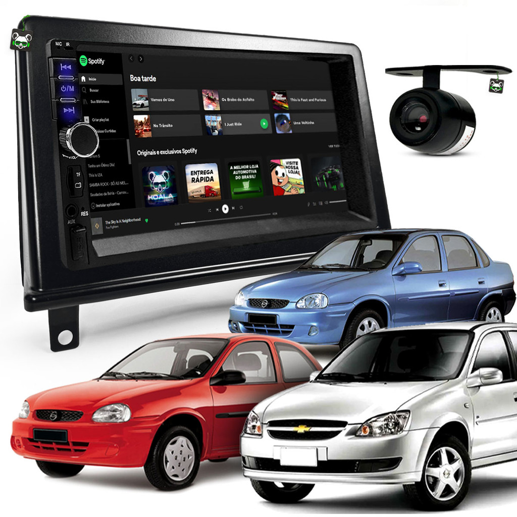 Kit Central Multimidia Espelhamento Android Ios Bluetooth 7" Hatch 94/03 Classic 12/16 Sedan 94/10 em Oferta na Shopee