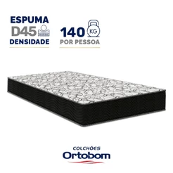 Colchão de Espuma D45 Ortobom Airtech 150 D45 Solteiro 78cm