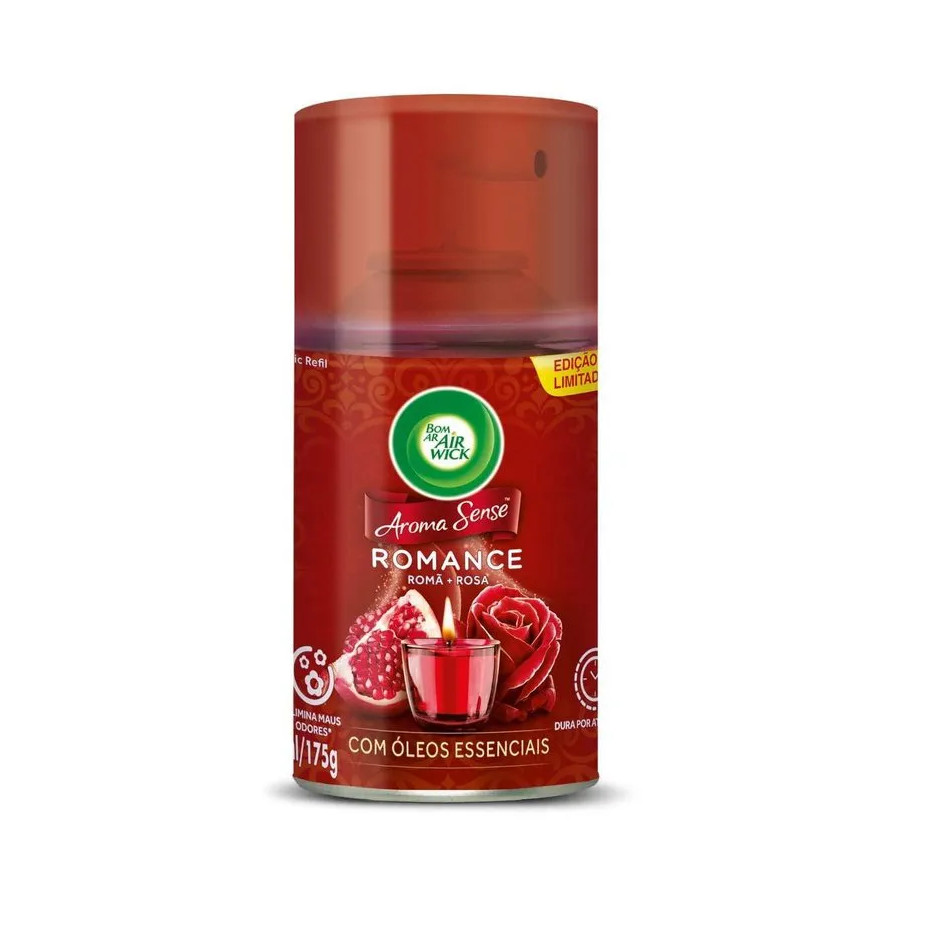 ODORIZADOR BOM AR REFIL FRESHMATIC ROMANCE 250ML em Oferta na Shopee