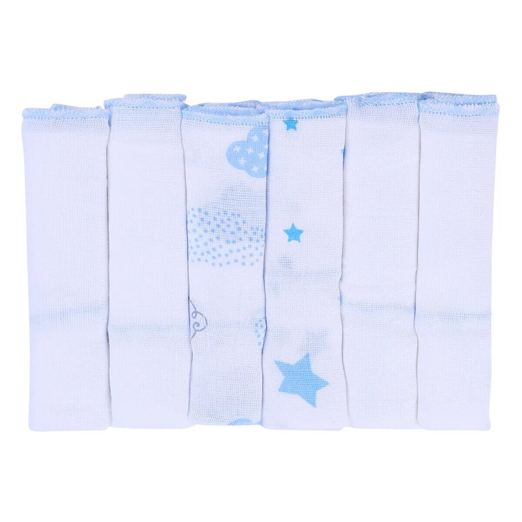 Pano de Boca Papi Karinho Estampado Menino 6 Peças em Oferta na Shopee