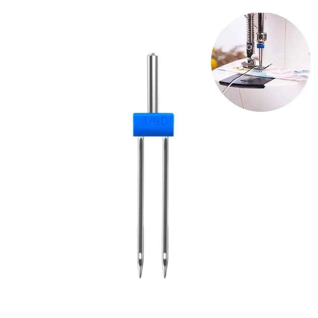 Agulha Dupla para Maquina Domestica HZX1 4mm - Numero 14 em Oferta na Shopee