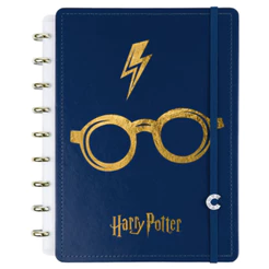 Caderno Inteligente A5 80 Folhas Azul Harry Potter - 1 Unidade