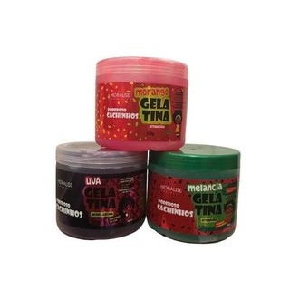 Gelatinas Kids Melancia, Uva e Morango Poderoso Cachinhos Hidralise 500g em Oferta na Shopee