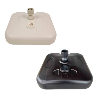 Base para Guarda-Sol/Ombrelone 18kg Água/Areia Alça Transporte - Preto/Branco - Bel em Oferta na Shopee