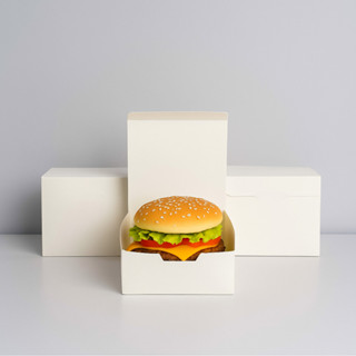 100 Caixa Embalagem Box para Hambúrguer Lanche Artesanal Resistente e Criativa Triplex 250g Delivery em Oferta na Shopee