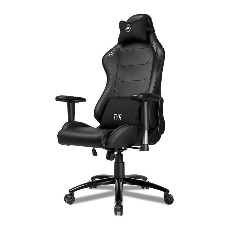 Cadeira Gamer Mancer Tyr Espuma Moldada Reclinável Até 130kg Preta Mcr-tyr-bk01