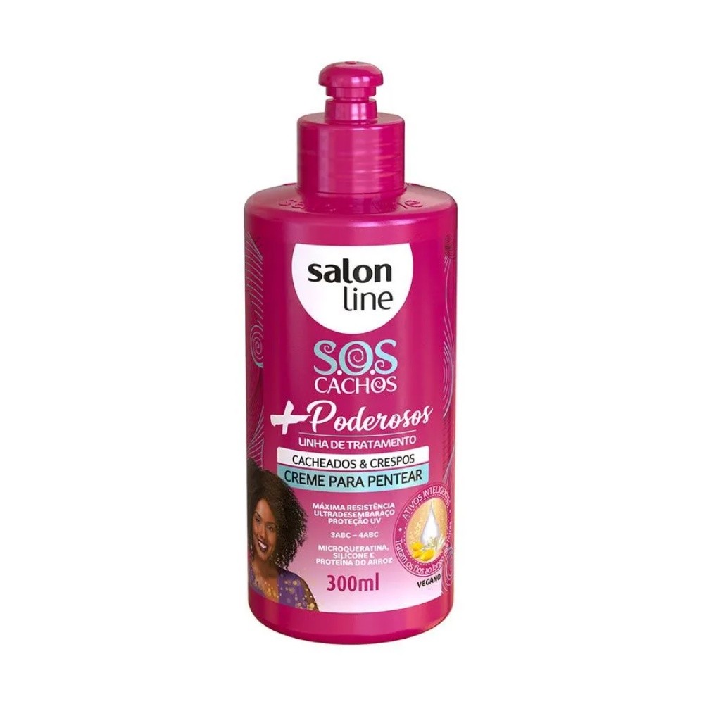 Sos Cachos Mais Poderosos Creme De Pentear Cacheados E Crespos 300 Ml -