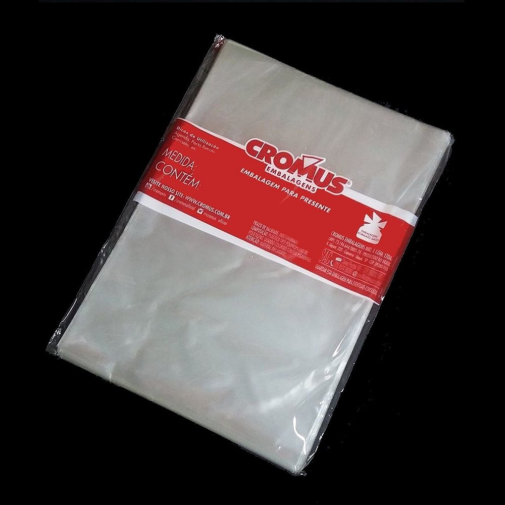 Saco Transparente - 08x11cm - 11300332 - 100 unidades - Cromus