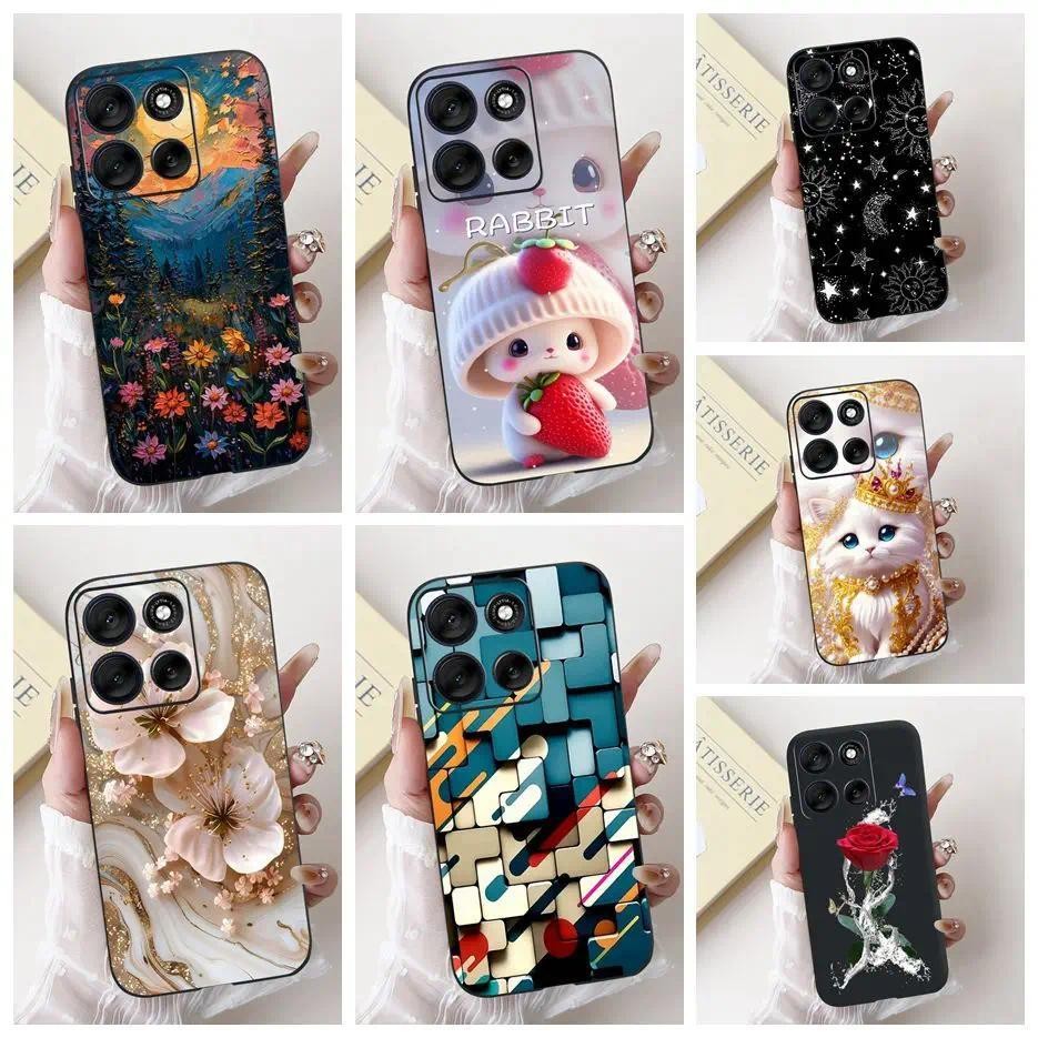 Para Motorola Moto G86 5G Caso Novo Luxo Doces Pintado Capa De Silicone Macio G56 G 86 MotoG56/G86 Embalagem