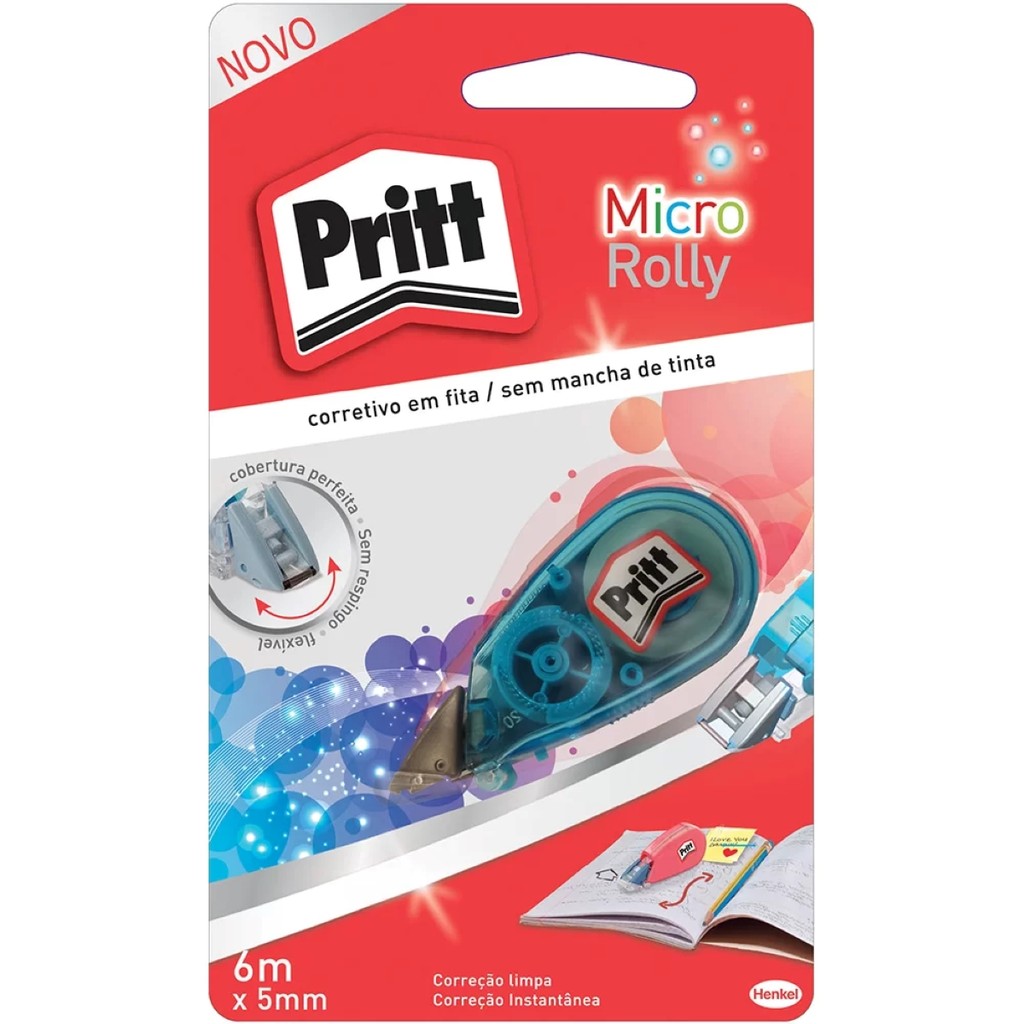 Corretivo em Fita 5mmx6m Micro Rolly - Pritt - Stationery
