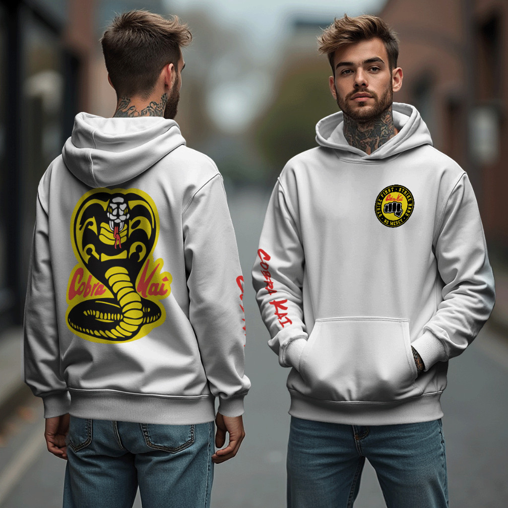 Blusa Moletom Cobra Kai Karate Dojo Canguru