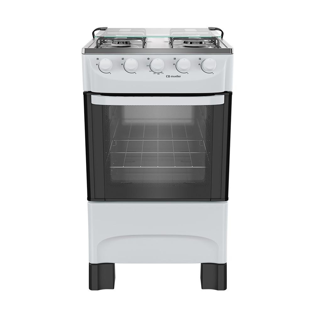 Fogão Mueller MFI4BA Branco 4 Bocas Mesa Inox Total Clean em Oferta na Shopee